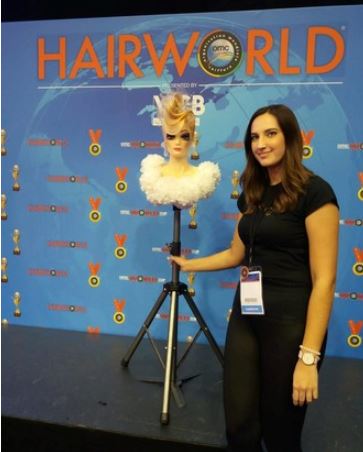 Matea Mesić na Svjetskom prvenstvu frizera u Parizu